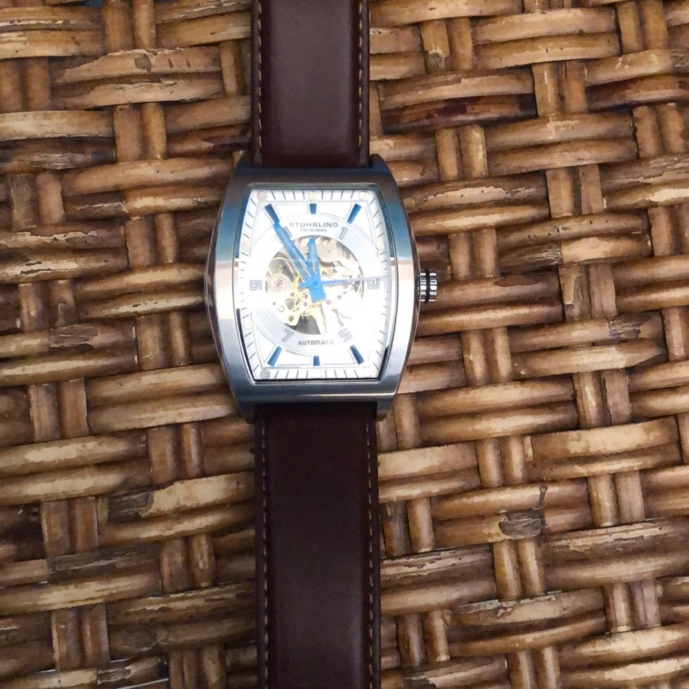 Stuhrling Original Brown Automatic Watch